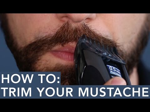 How to Trim a Mustache With a Beard Trimmer