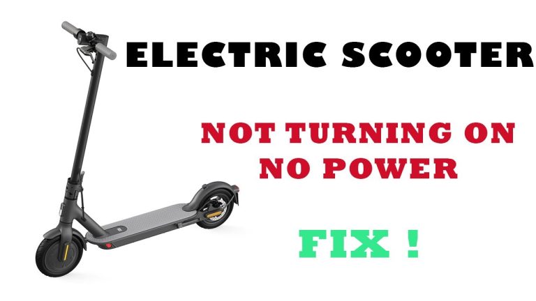 How to Fix a Electric Scooter That Won'T Start