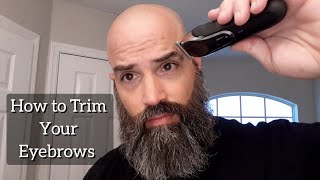 How to Trim Eyebrows With Beard Trimmer